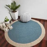 jute rug home decor outdoor rugs hand braided round 100 natural jute floor mat rugs and carpets for home living room
