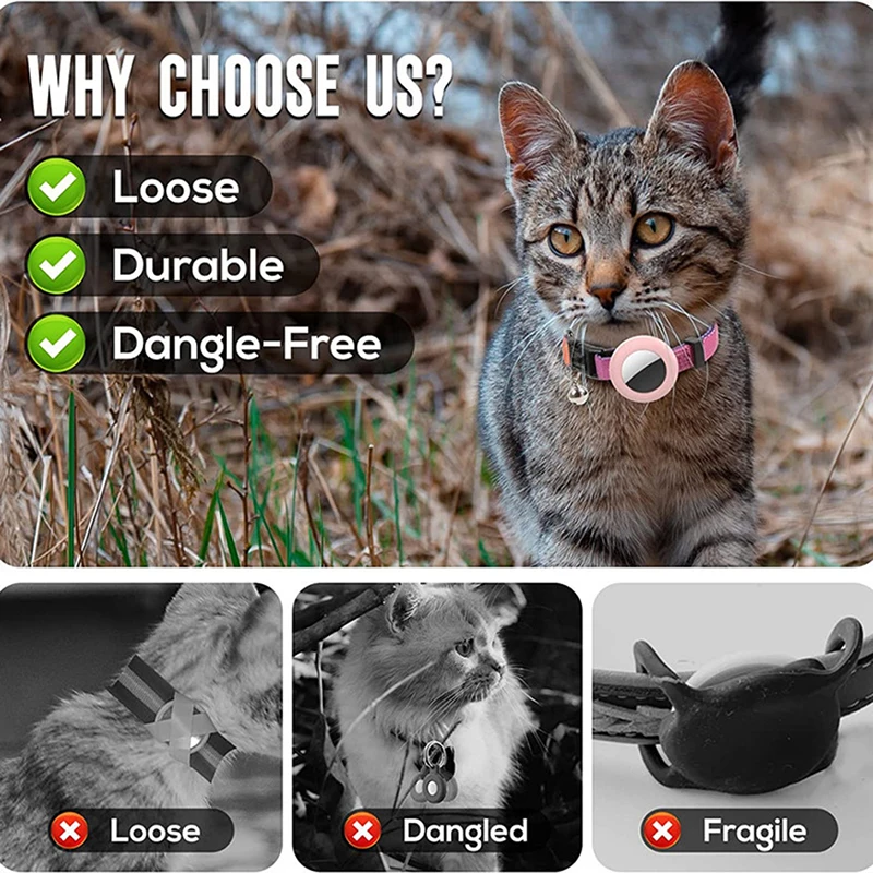 Ошейник Airtag С Радужным Градиентом Для Домашних Животных — Локатор Слежения За