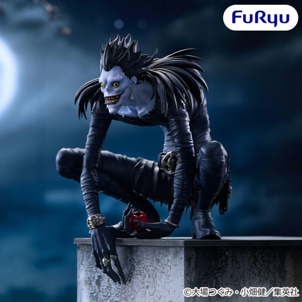 Фото Горячая распродажа: Фигурка-держатель для лапши FuRyu Death Note Ryuk, 13 см, аниме-фигурка, модель персонажа, настольное украшение, коллекционный подарок №3