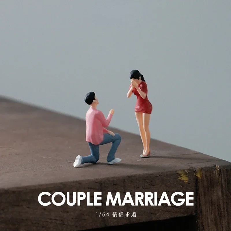 

Diorama 1/64 Scale Figurines Model Couple Marriage Collection Miniature Hand-painted SCJ