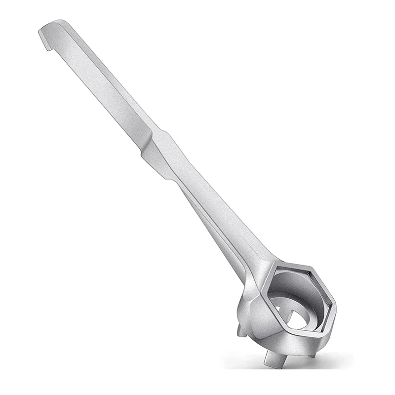 

Drum Wrench, Aluminum Drum Plug Bung Wrench Tool Opener Wrench for Bung Caps Opening 10 15 20 30 55 Gallon Drum