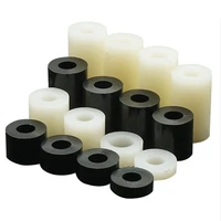 20 50pcs m3 m4 m5 m6 m8 white black abs nylon plastic non threaded spacer round hollow standoff washer pcb board spacer