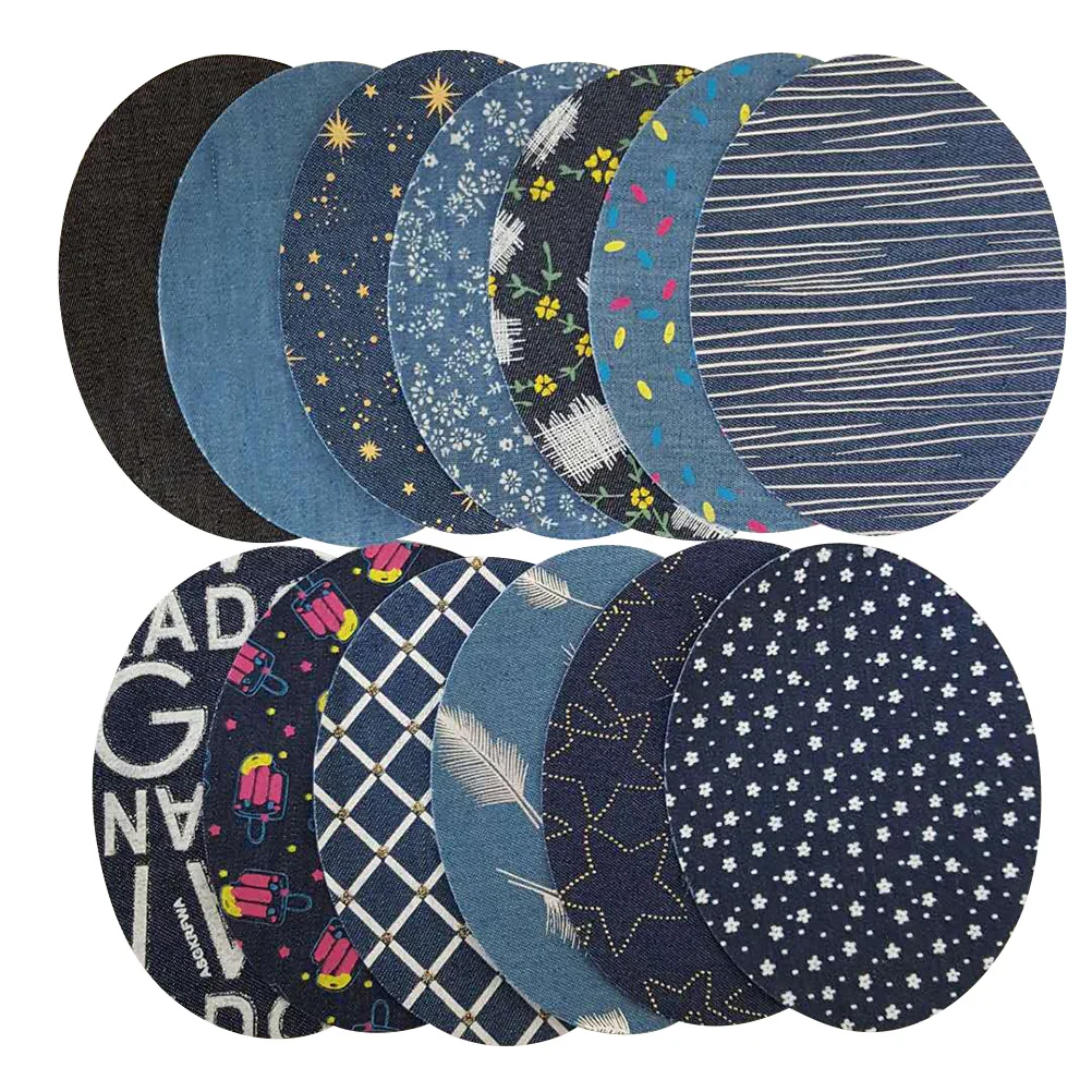 

Patchesfor Clothing Jeans Iron Denim Patch Sew Jean Sewing Applique Repairing Embroidery Appliques Cotton Shoes Diy Printed Star