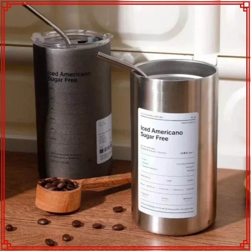 350/600 мл кофейная чашка с изоляцией холодной лампой простая офисная портативная