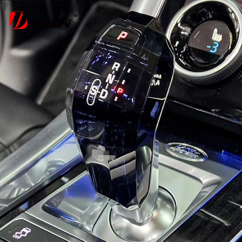 

For Range Rover Discovery Sport Jaguar XEL E-pace LED Gear Shift Knob Crystal Handles Lever Stick Head