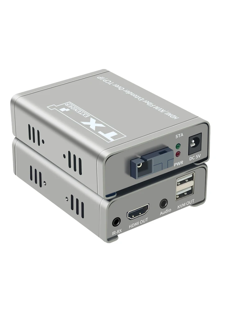 20 км HDMI KVM волоконный удлинитель с USB2.0 через порт SC/FC волоконно-оптический кабель
