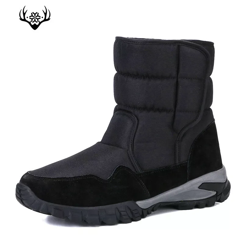 

2022New Men Boots 2021 New Snow Winter Shoe 48 Black Colour Thick Warm Fur Insole Strong Outsole Free Shipping