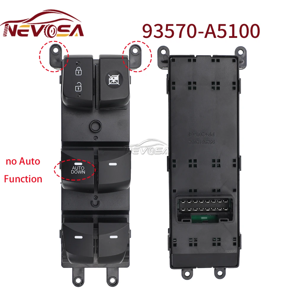 NEVOSA для Hyundai Elantra GT 2014 2015 2016 93570-A5010 93570-A5100 левый рычаг автомобиля электрический