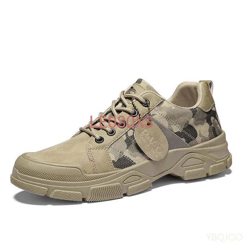 

Shoes for Men Camouflage Autumn New Military Desert Shoes High-top Sneakers Non-slip Work Shoes for Men Buty Robocze Meskie