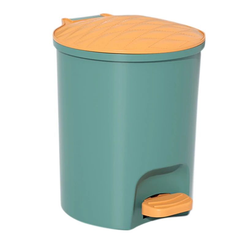 

Foot Trash Can Household Living Room Creative Kitchen Bedroom Toilet Bathroom Foot-Operated Paper Basket