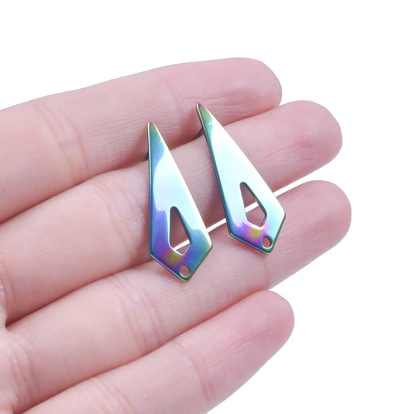 2 шт./лот (a пара) Модные серьги неправильной геометрической формы с эффектом