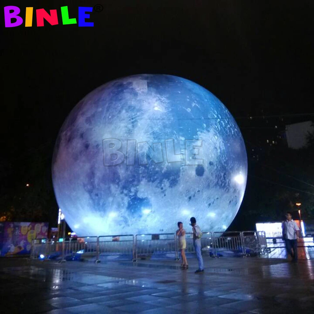 

2M Led Lighted Inflatable Moon Ball Planet Balloons Earth Jupiter Saturn Uranus Neptune Mercury Venus For Party Decoration