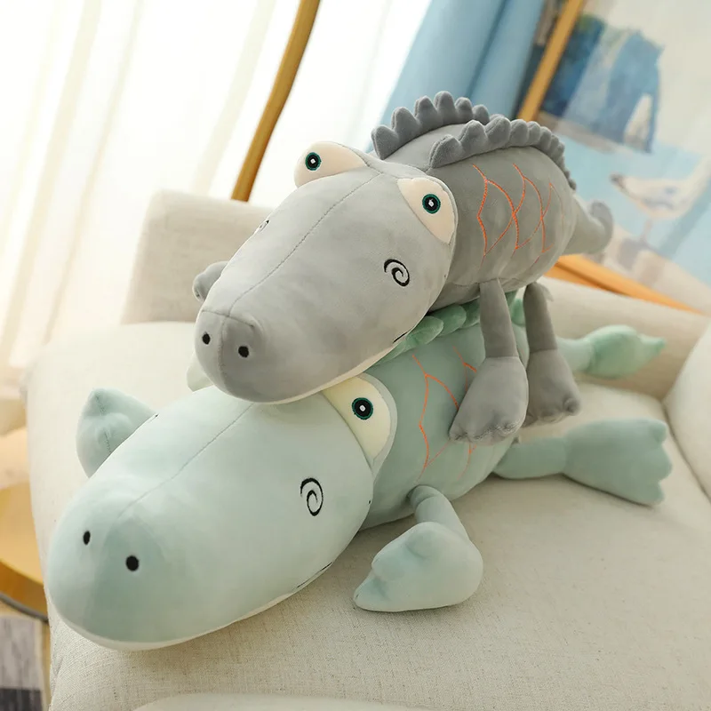

70-130cm Cartoon Plush Toy Crocodile High Quality Soft Stuffed Animal Cushion Pillow Home Decor Children Boy Girl Party Gift