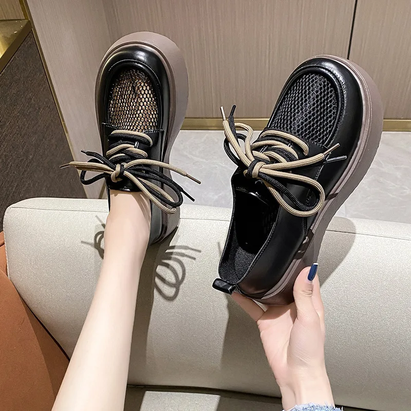 

Women's Shoes Flat Shoes 2022 New Fashion Spring Women's Oxford Shoes Flat Platform Shoes Patent Leather