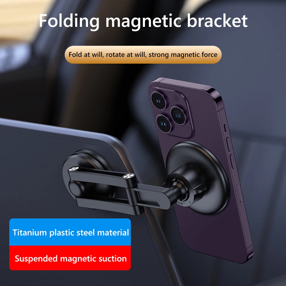 

ZF016 Magnetic Car Phone Bracket Suspension Folding Mobile Phone Mount Stand Central Control Screen Adjustable for Tesla VW BMW