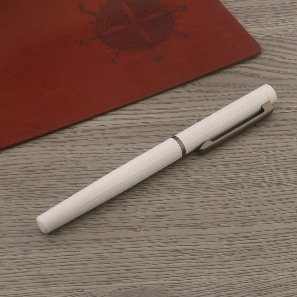 

1 шт., металлическая перьевая ручка 03, пистолет, серая, матовая, черная ручка, канцелярские принадлежности, офисные школьные принадлежности, чернильные ручки