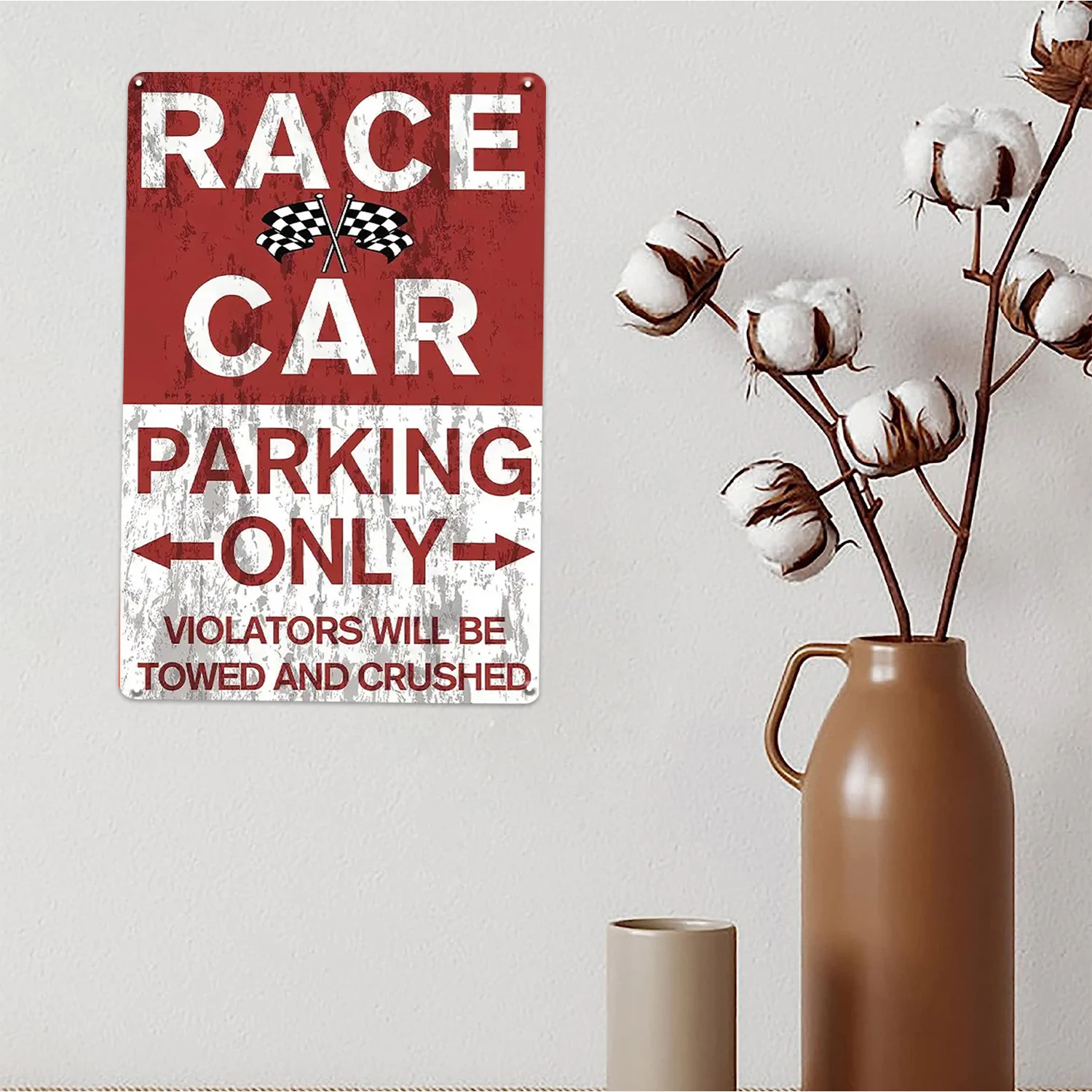 Винтажная металлическая жестяная вывеска для гонок настенный художественный