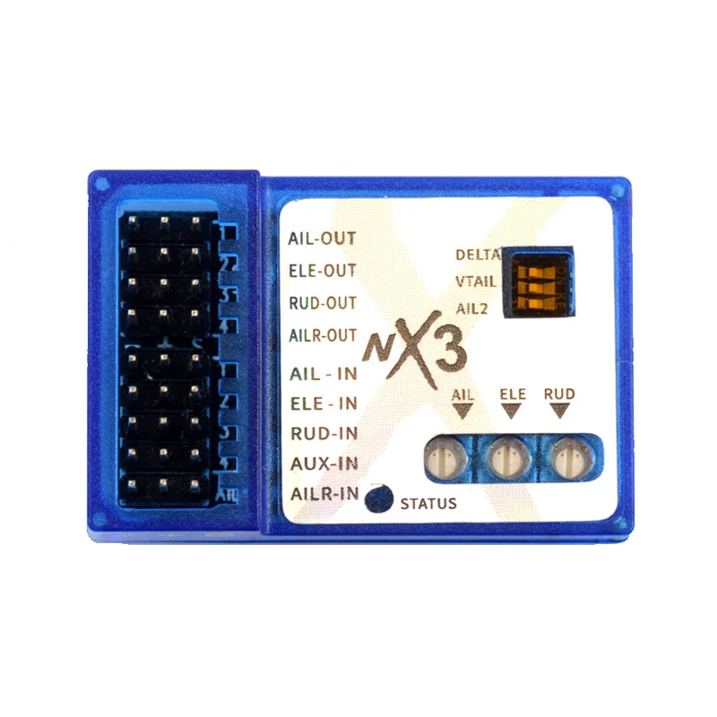 

NX3 Flight Control Three-Axis Gyroscope Gyro for RC Fixed Wing Model Aircraft