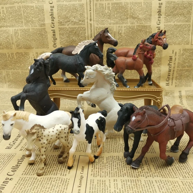

TERRAo Figure PAPO Simulated Animal Pony Model Ornaments Accessories Tabletop Decoration Children Present Toy