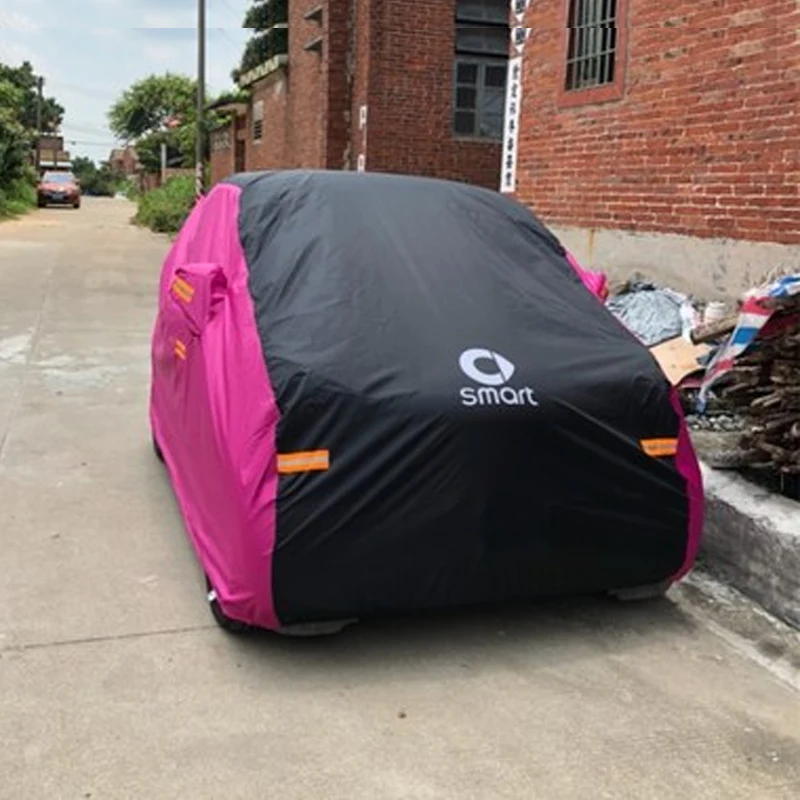 

Four Seasons Universal Resistant Waterproof Outdoor Full Car Cover Aganist Anti UV Rain Snow For Smart fortwo forfour 451 453