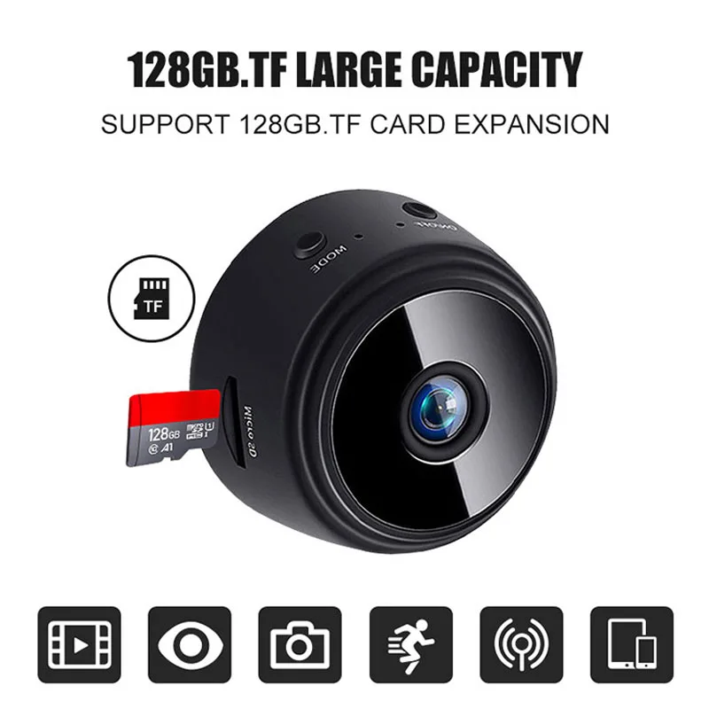 

A9 WiFi Mini Camera HD 1080p Wireless Video Recorder Voice Recorder Security Monitoring Camera Smart Home For Infants And Pets