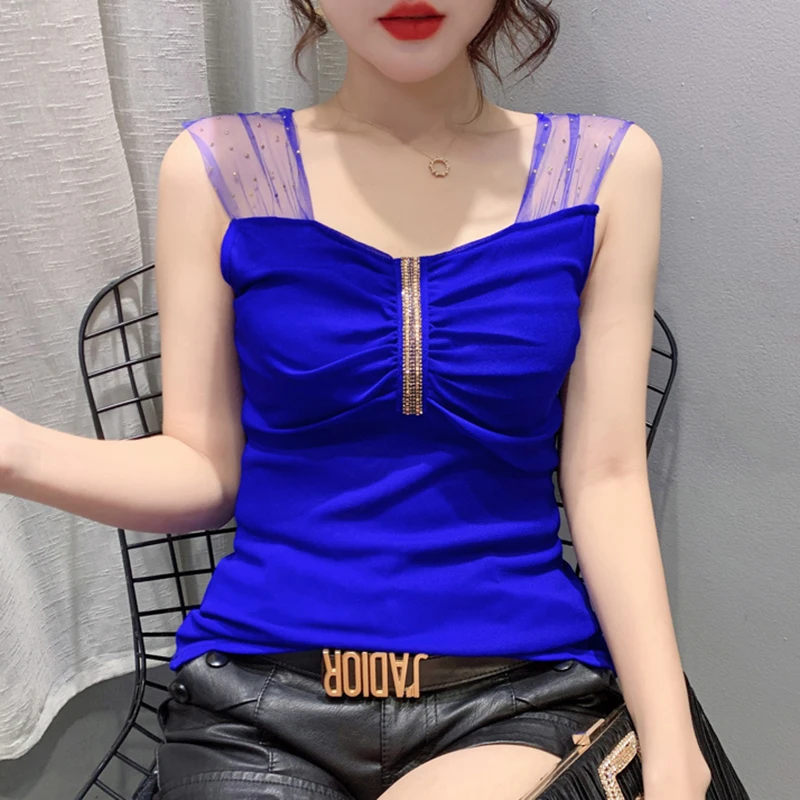 Новинка лета 2022 женский жилет модная повседневная майка без рукавов с круглым