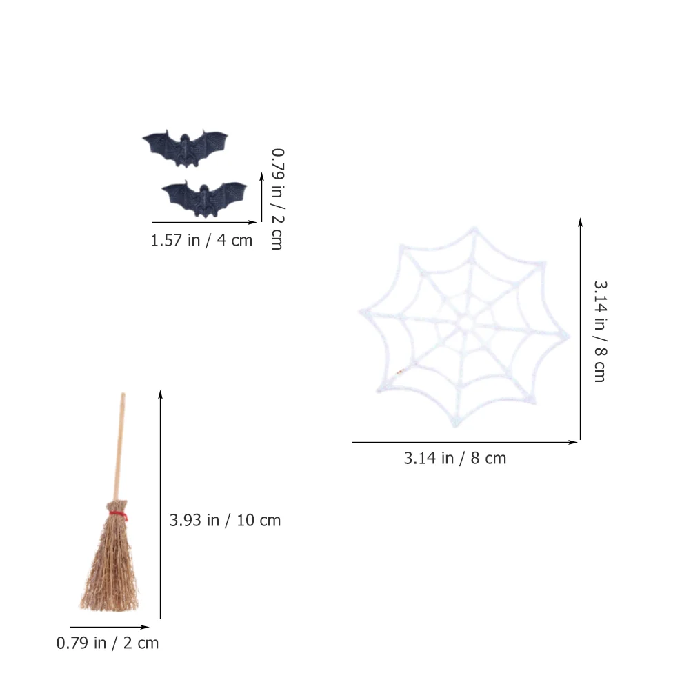 Хэллоуин Миниатюры Аксессуары Украшения Комплект Дом Игрушки Весла Деревенский