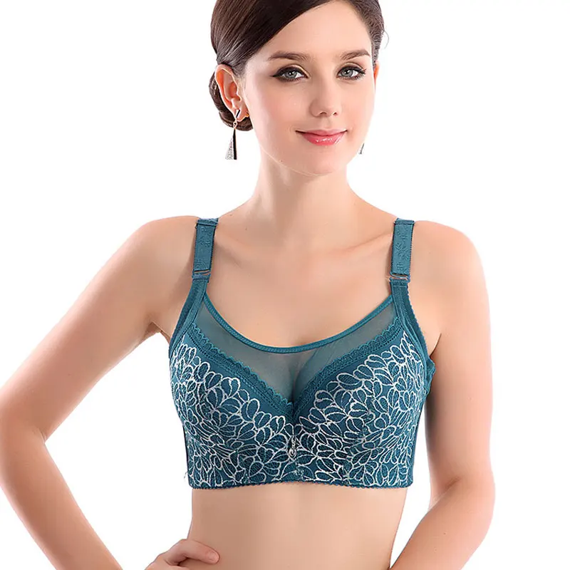 

Adjustable Large Size Female Bra Sexy Push Up Chest Bowknot Ventilation Women's Underwear Elegant Summer Polyester Fiber Bras