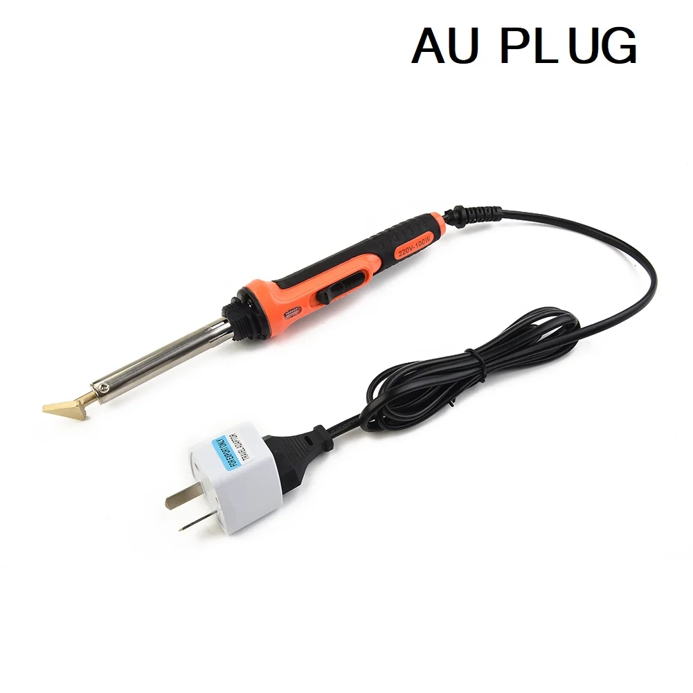 

Iron Tip Electric Soldering Iron Glass Jewelers 100W Kit Cable Carbon Clamping Conductivity Connector Copper Cup