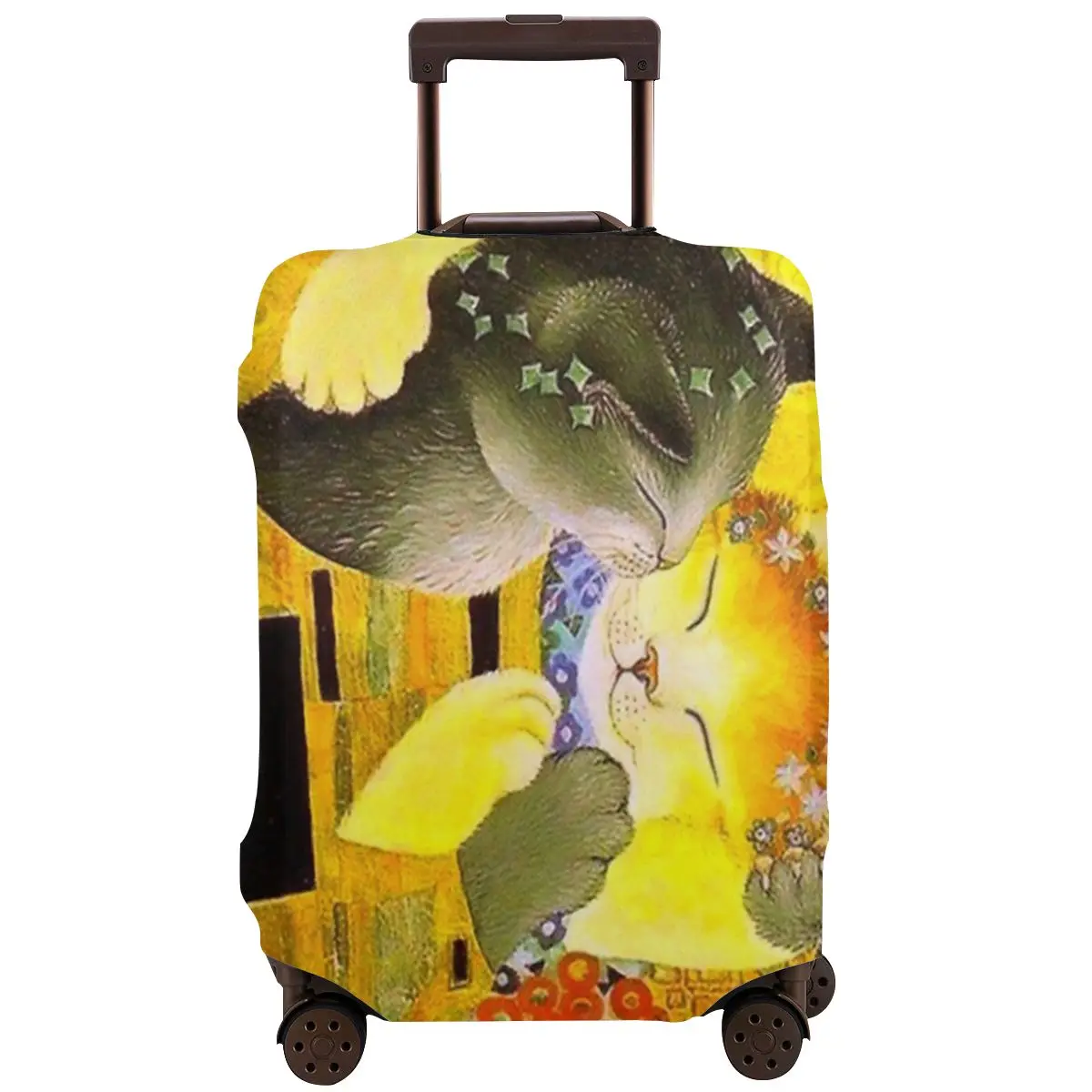 

Pet Cat The Kiss Luggage Protective Case Travel Elastic Dust Cover Washable Luggage Protective Cover Protector Baggage For 18-32