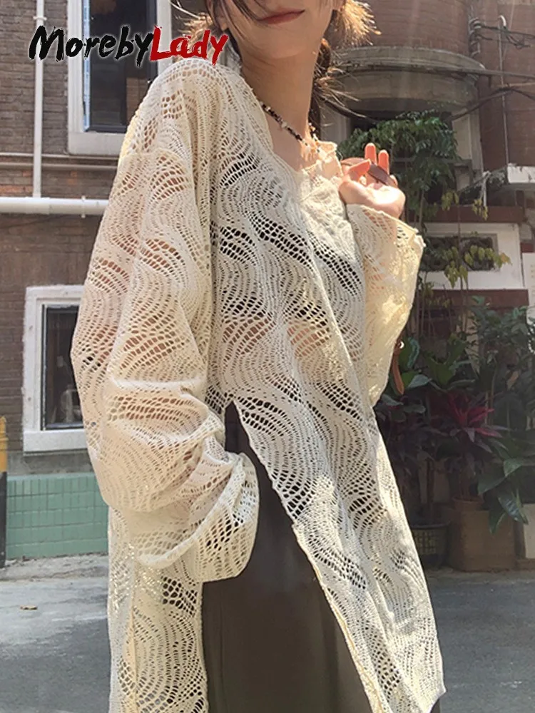 

Morebylady Harajuku вязаные пуловеры Y2k винтажные Fairycore гранж Топы Ретро вырез Футболка женская летняя пляжная футболка Топы