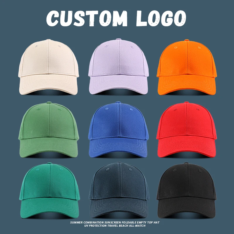 

Бейсболка для мужчин и женщин, модная однотонная Кепка с защитой от солнца, с логотипом на заказ, летняя уличная дорожная Кепка