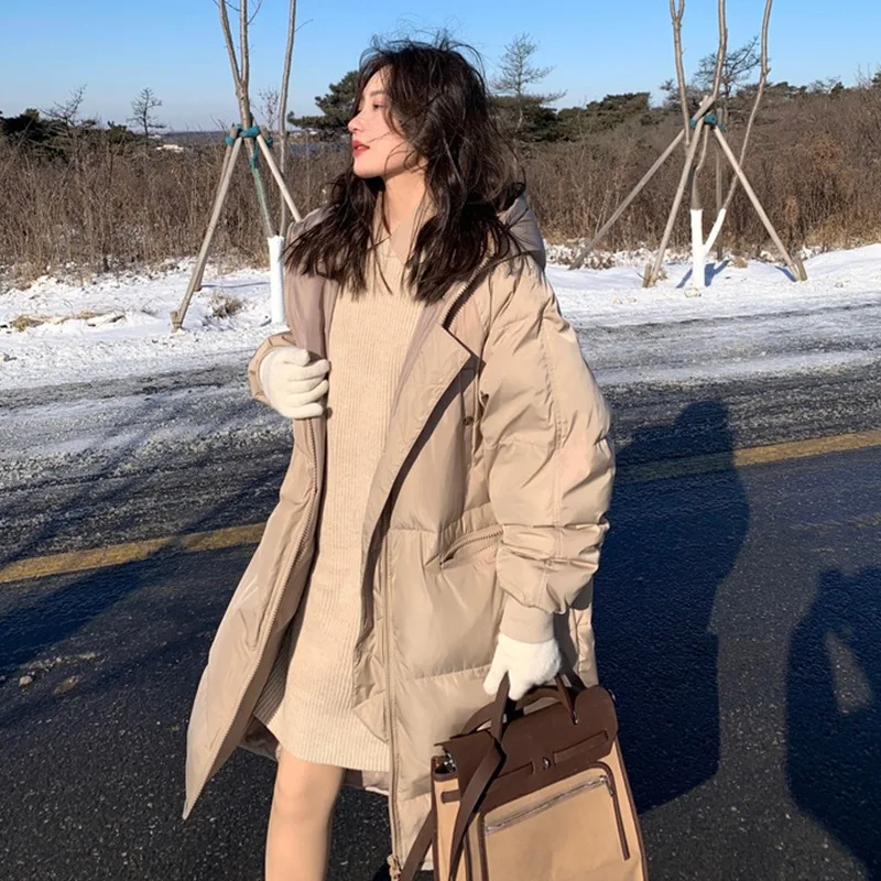 Cotton Coat Womens 2022 Winter New Thick Cotton Jacket Mid-length Korean Loose Cotton Jacket Bread Jacket Women