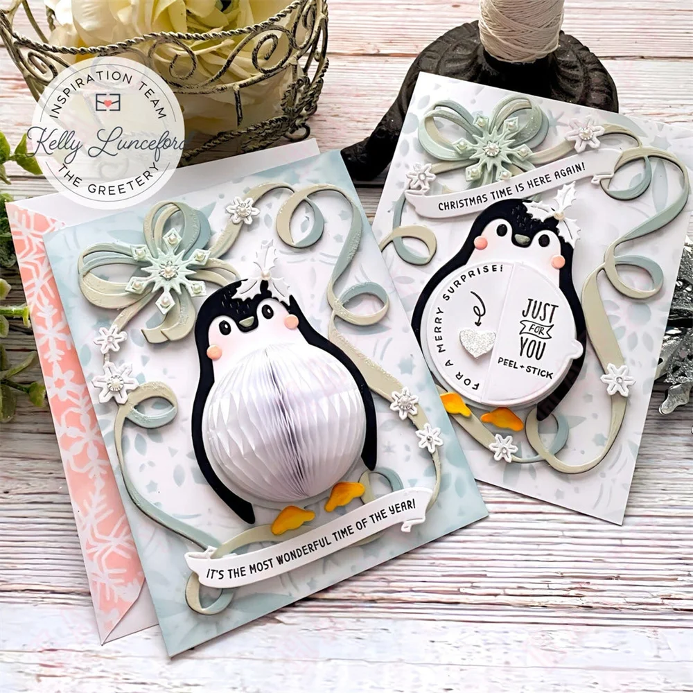 Металлические штампы для скрапбукинга Polar Bear and Birds