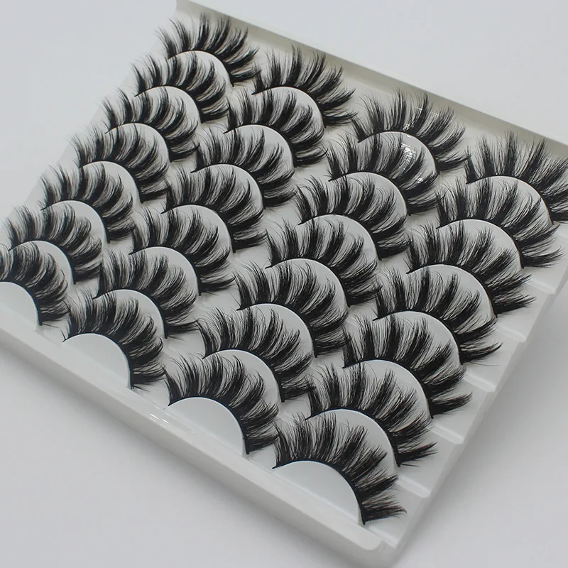 

14 Pairs of False Eyelashes Mink Hair Eyelashes Mink Lashes 25mm