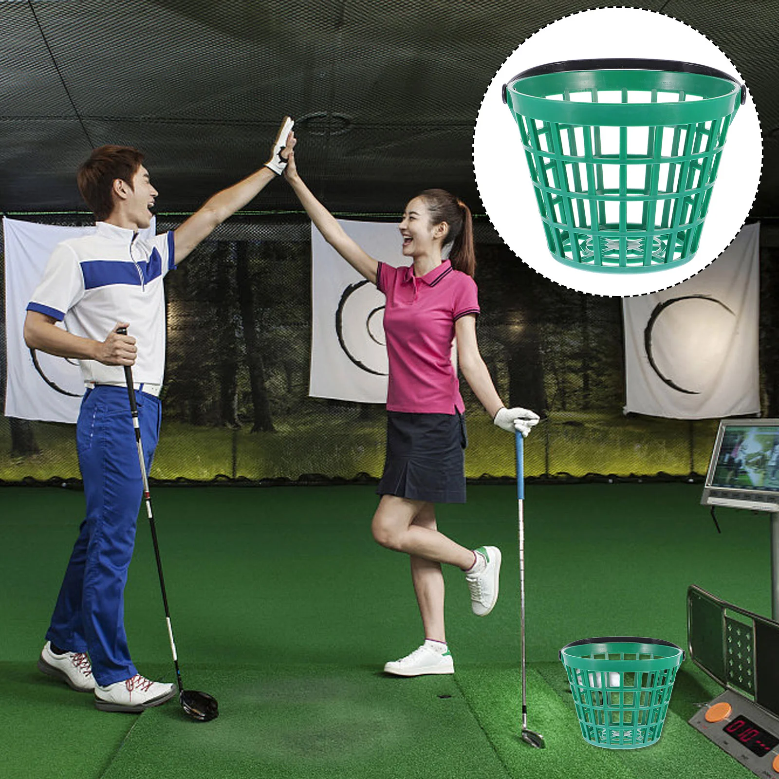 

Toy Golf Basket Child Wire Storage Baskets Outdoor Balls Bucket Nylon Container