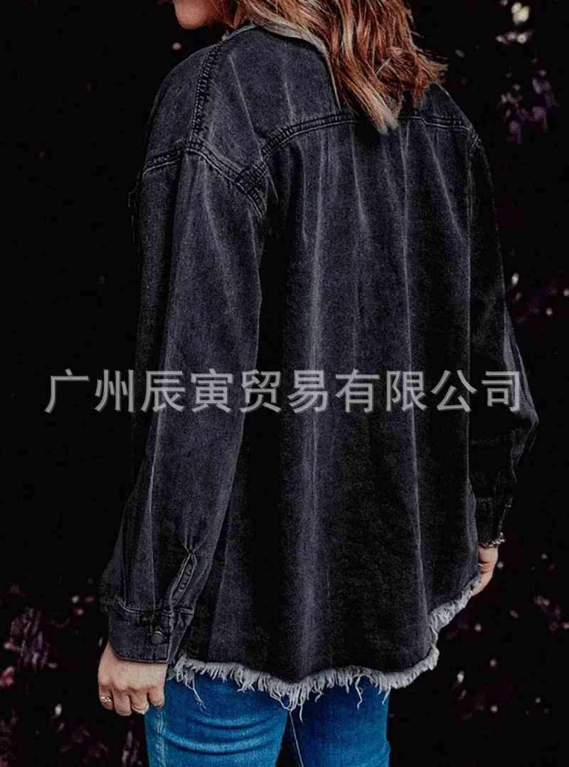 Джинсовое пальто Джинсовая куртка для женщин Хлопок Весна Осень Ropa Кардиган Jblue