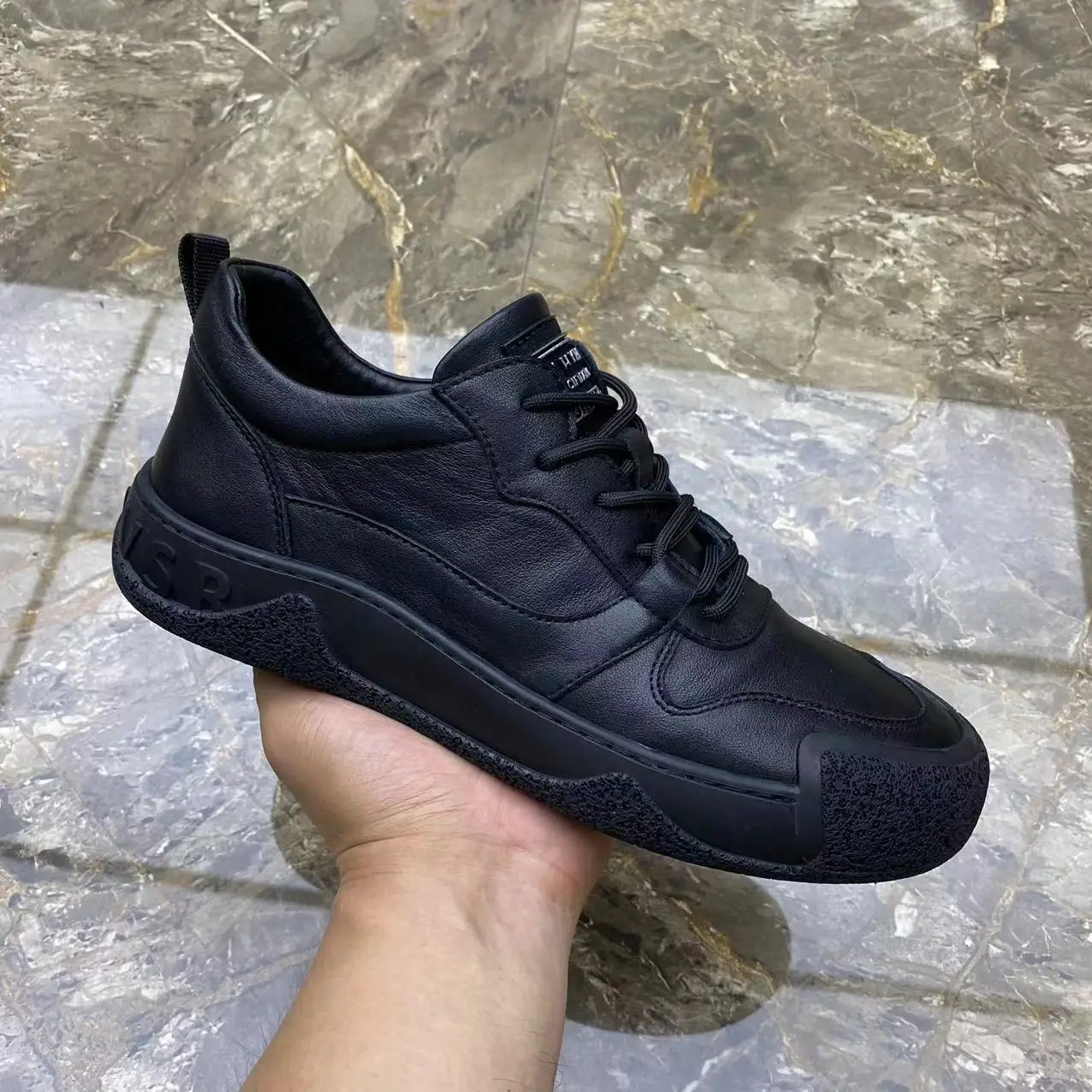 Genuine Leather Men's Shoes Autumn New Full-grain Casual Korean Sle Lace-up Soft Bottom Versatile Trend...