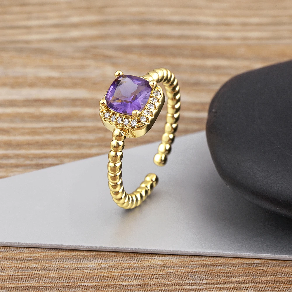 Японский и корейский новый стиль Nidin, 6 цветов, искусственный Цирконий, свадебная мода, регулируемые ювелирные изделия