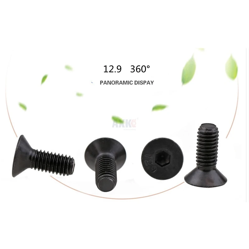 

Болты AXK DIN 7991 шестигранные черные нержавеющая сталь M2-M5