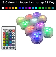 remote control submersible led lights battery operated rgb underwater night lamp for outdoor vase bowl garden party decoration