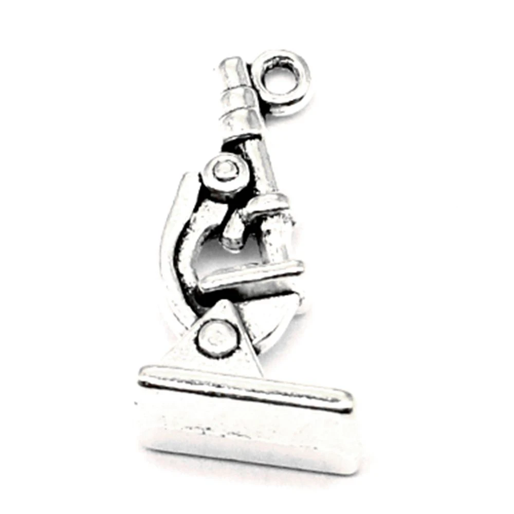 

Microscope Charm For Making Jewelry Diy Finding 30pcs 12x21mm