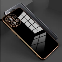 luxury square phone case for xiaomi mi 11 ultra mi 11 lite 5g ne 12 x 10 10t 11t pro mi11 case plated protective silicone cover