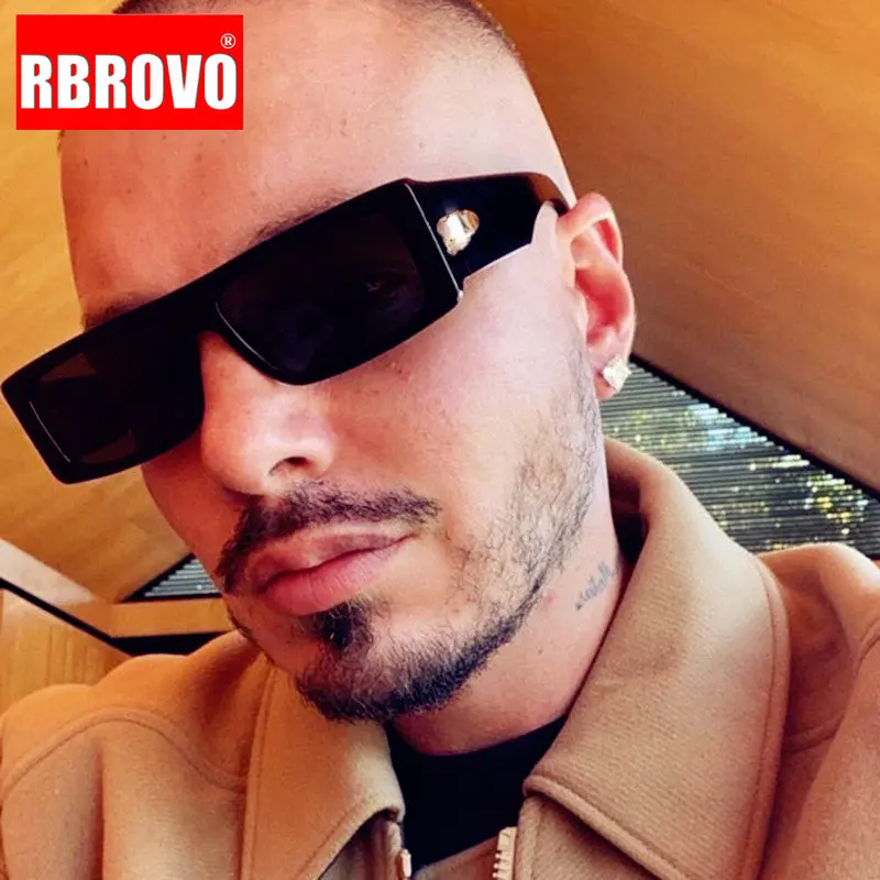 

RBROVO 2022 Rectangle Sunglasses Men Luxury Brand Glasses Men High Quality Eyeglasses For Women/Men Small Gafas De Sol Hombre