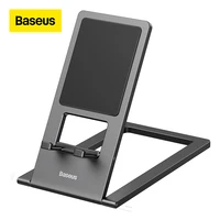 Baseus Foldable Phone Holder Desktop Stand Metal Universal For Phone Tablet For iphone iPad HuaWei Portable Cellphone Support