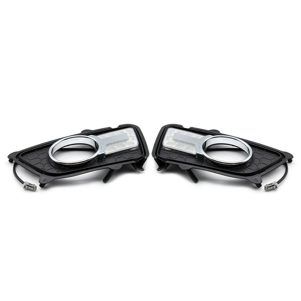 2 шт. светодиодные DRL для Kia Sportage 2009-2010 белые дневные ходовые огни автомобильные