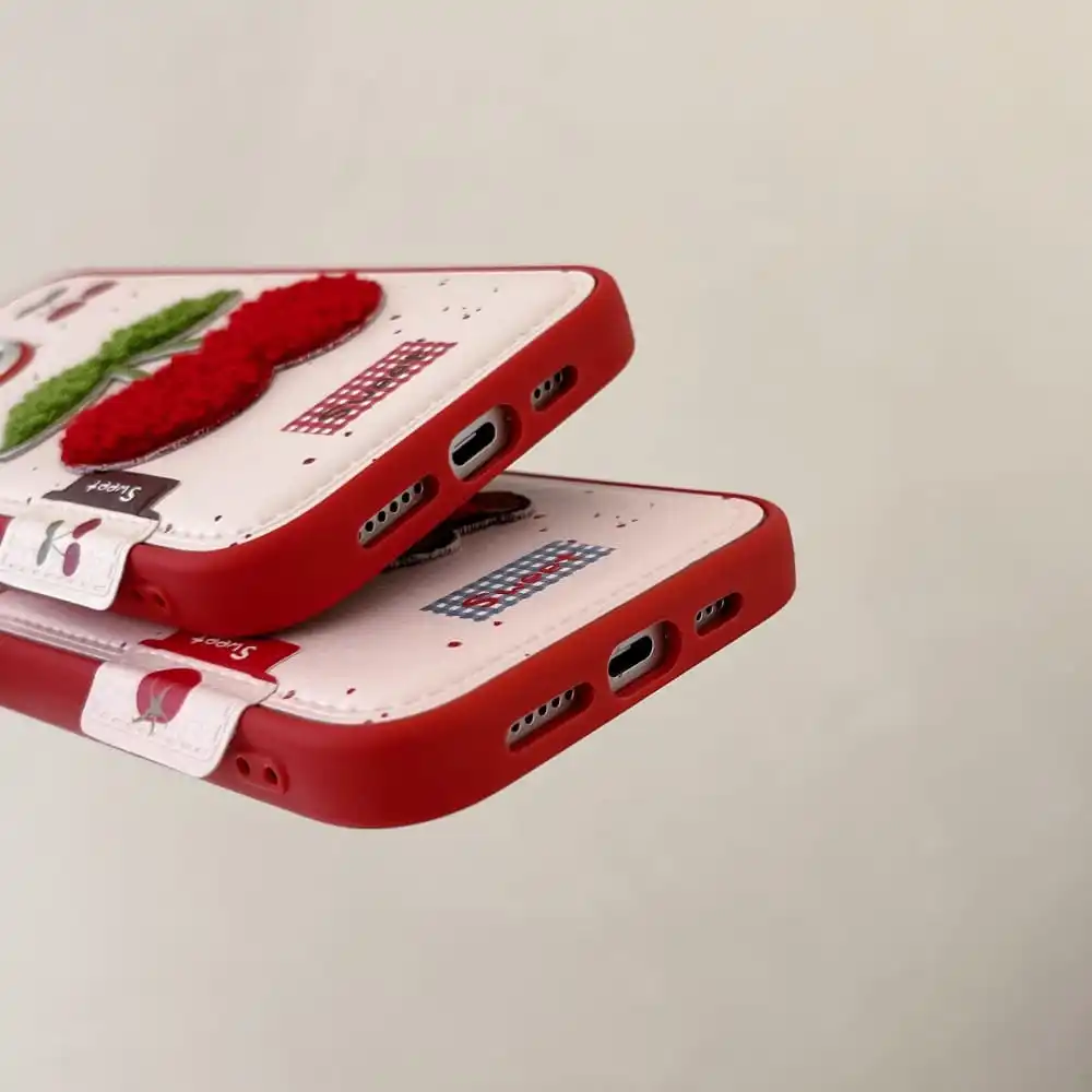 Милый чехол для телефона с вышивкой щенков и животных Iphone 13 14 15 16 Pro Max горячая