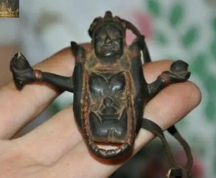 Тибетский буддизм бронзовый Cinnabar Vajrayogini Dakini статуя Будды Амулет подвеска |