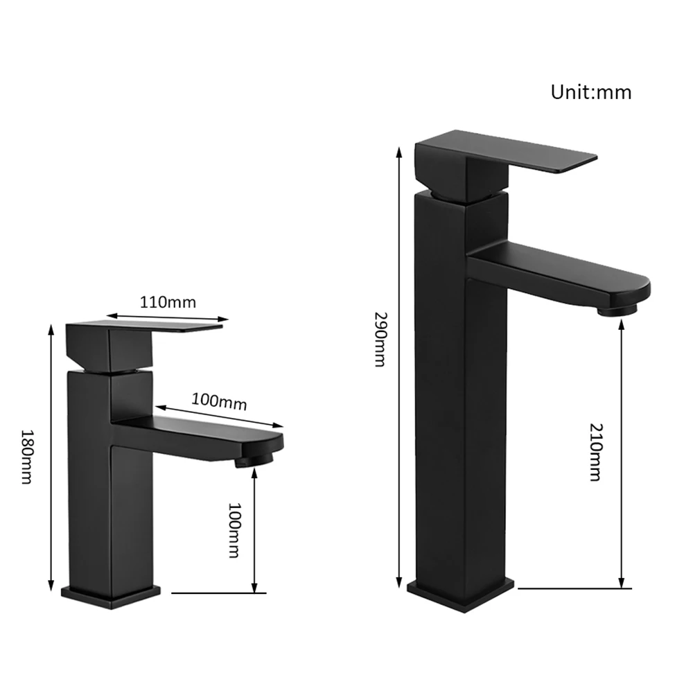 Черный золотой смеситель для ванной комнаты с одной ручкой для раковины.