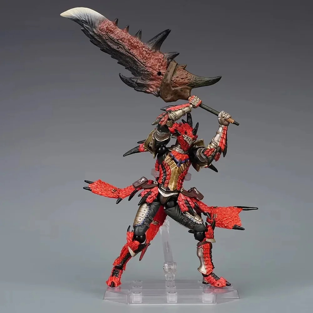 17 см Monster Hunter Jinou/rathalos Revoltech Yamaguchi Фехтовальщик Модель Куклы Фигурка Аниме Декор